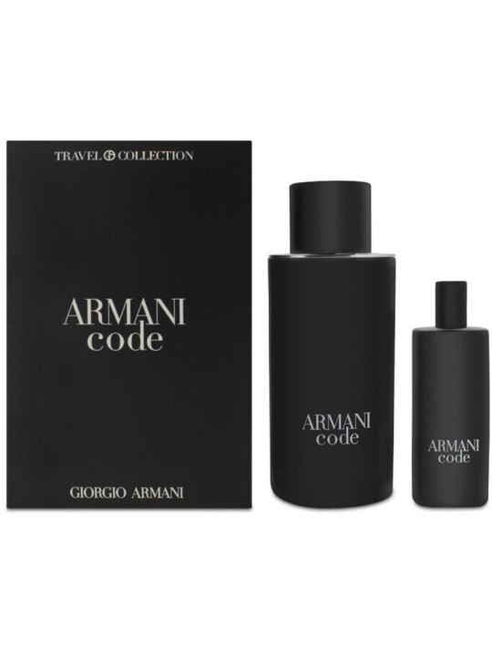 Armani Code for Men Gift Set eau de toilette 125 ml and eau de toilette 15 ml uomo 125ml Armani www.essenzetotalstyle.com 