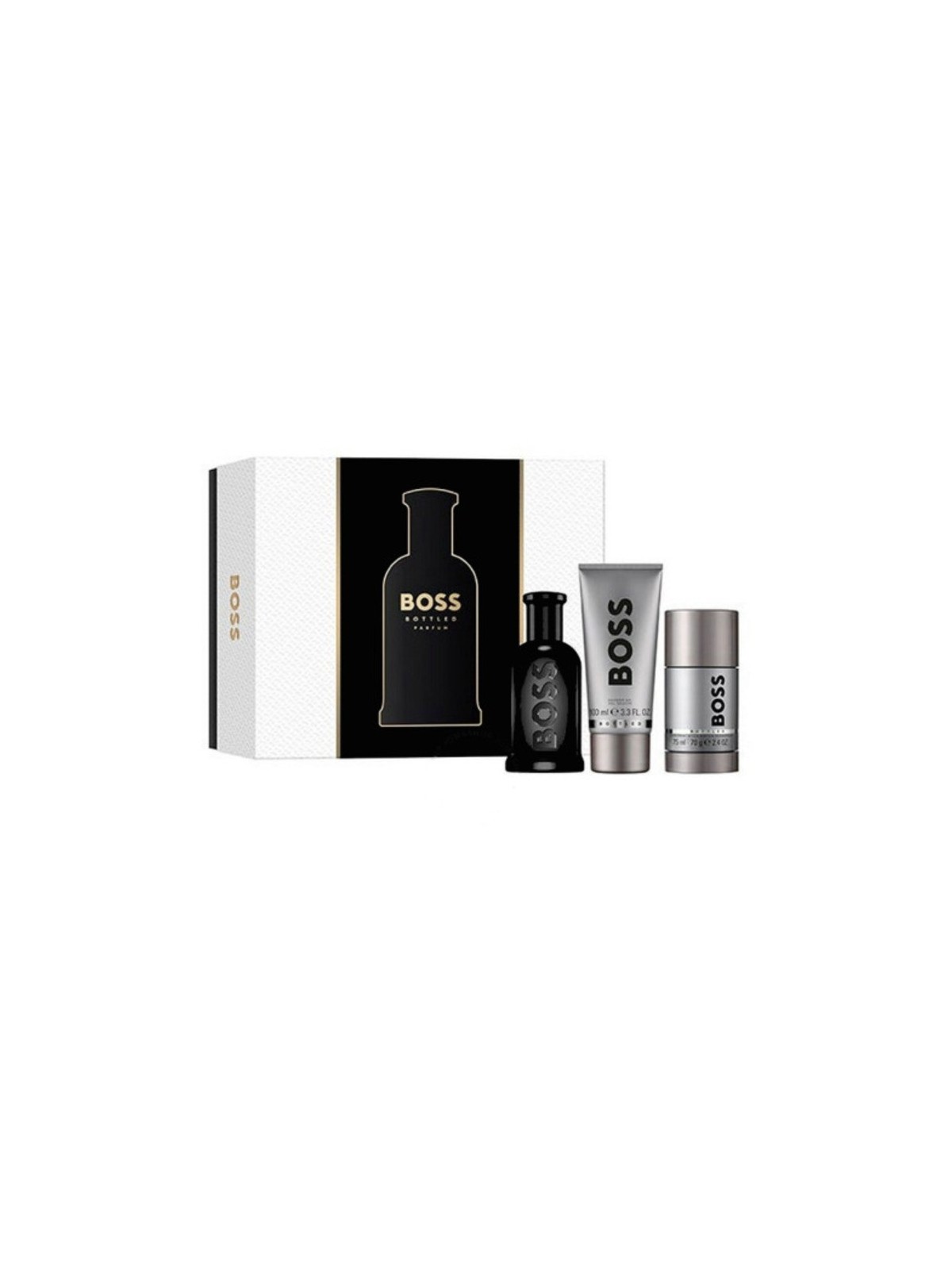 Set Hugo Boss: profumo 100ml, deostick 75ml, gel 100ml