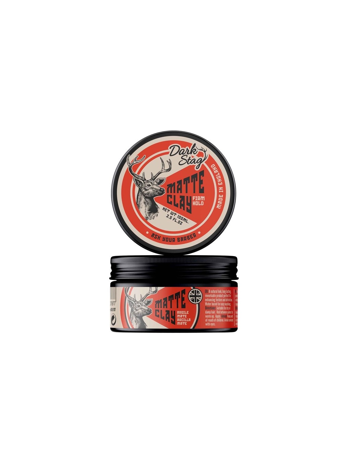 Dark Stag Matte Clay 100ml per uno stile unico