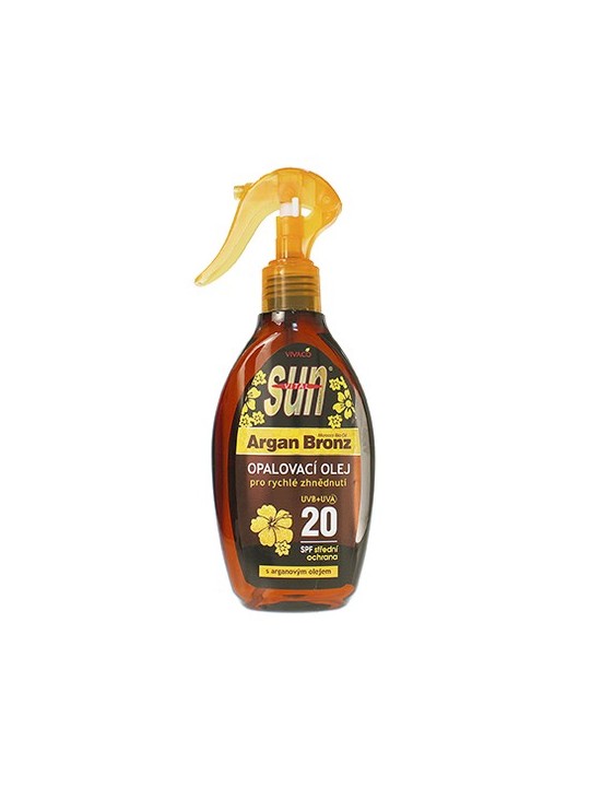 Vivaco sun oil con argan SPF 20 donna 200ml
