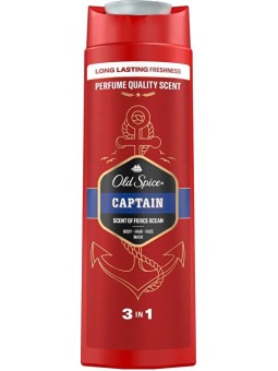 Old Spice Docciaschiuma 3 in 1 Captain Shower Gel + Shampoo - Volume: 400ml uomo