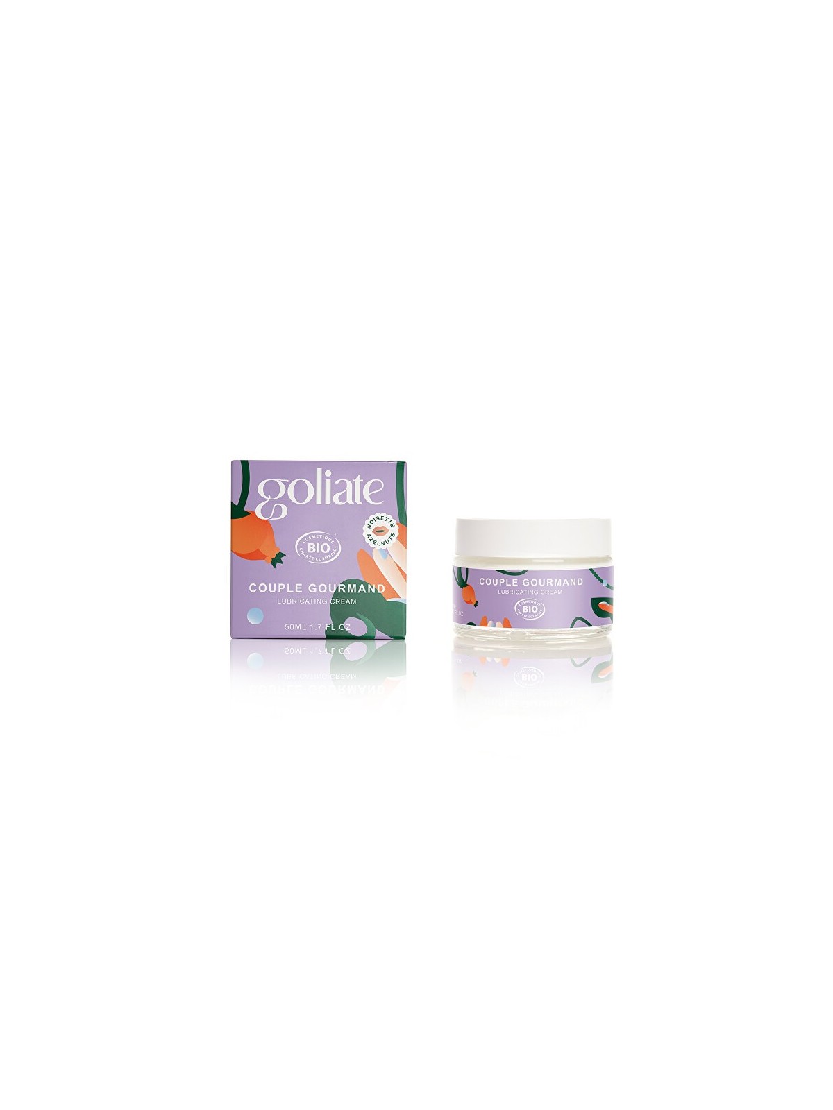 Goliate Crema lubrificante e massaggiante commestibile 2in1 Crema lubrificante alla vaniglia BIO 50ml unisex