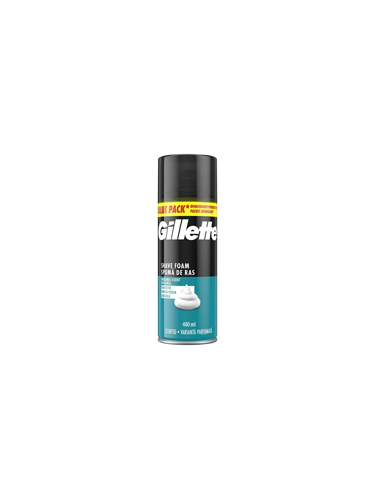 Gillette Schiuma da barba Original Sensitive Schiuma da barba 400ml uomo