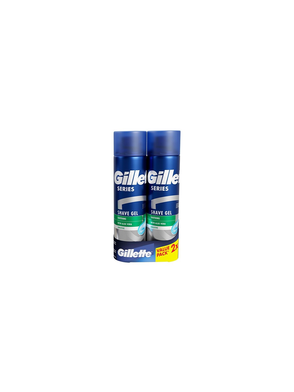 Gillette Set regalo di gel da barba per pelli sensibili 2 x 200ml uomo