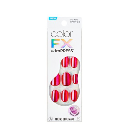 KISS Unghie autoadesive imPRESS Color FX Floating 30 pz donna