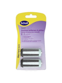 Scholl Testina di ricambio per lima elettrica Velvet Smooth Expert Care 2in1 File & Smooth 2 pezzi unisex
