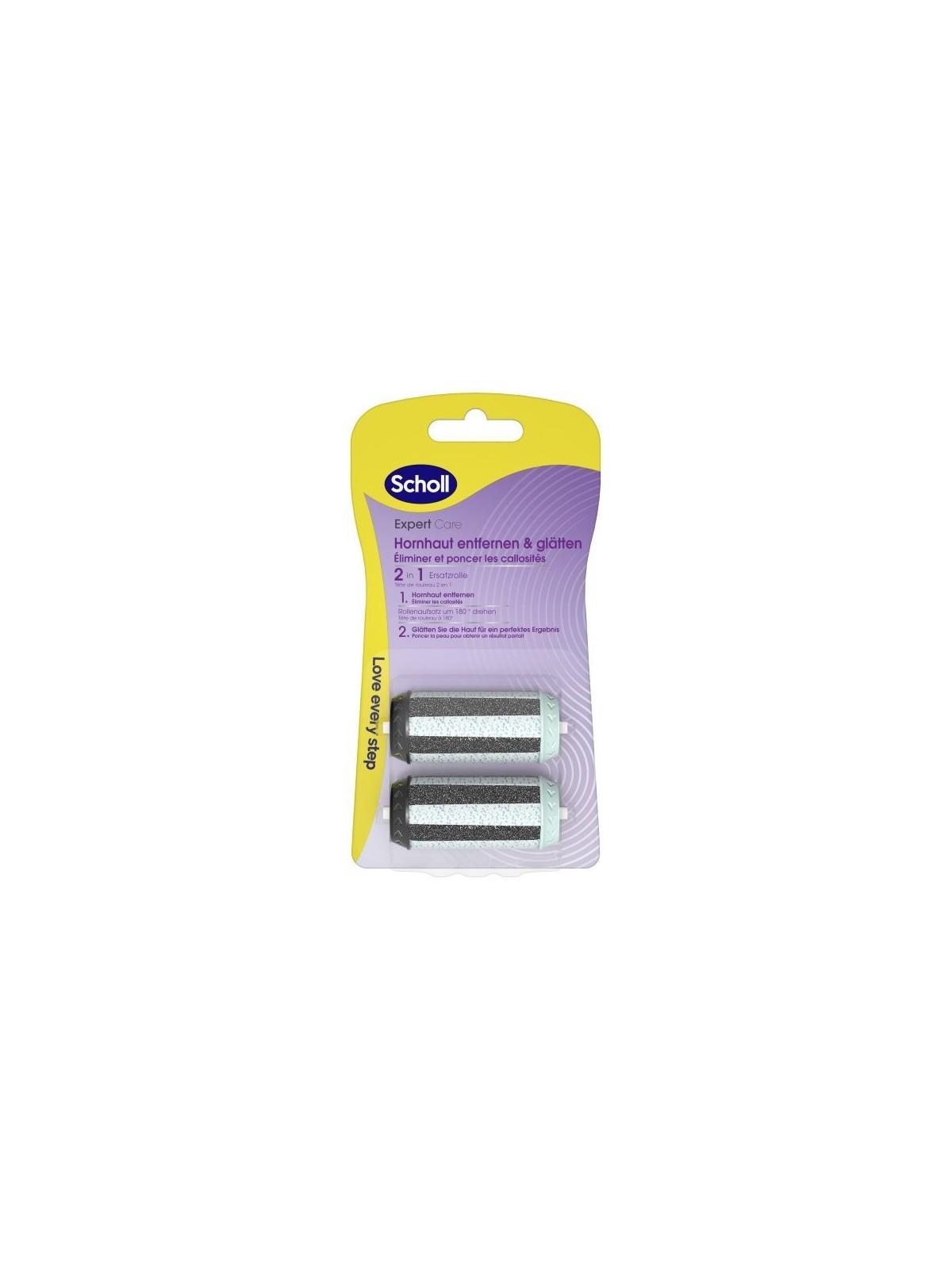 Scholl Testina di ricambio per lima elettrica Velvet Smooth Expert Care 2in1 File & Smooth 2 pezzi unisex
