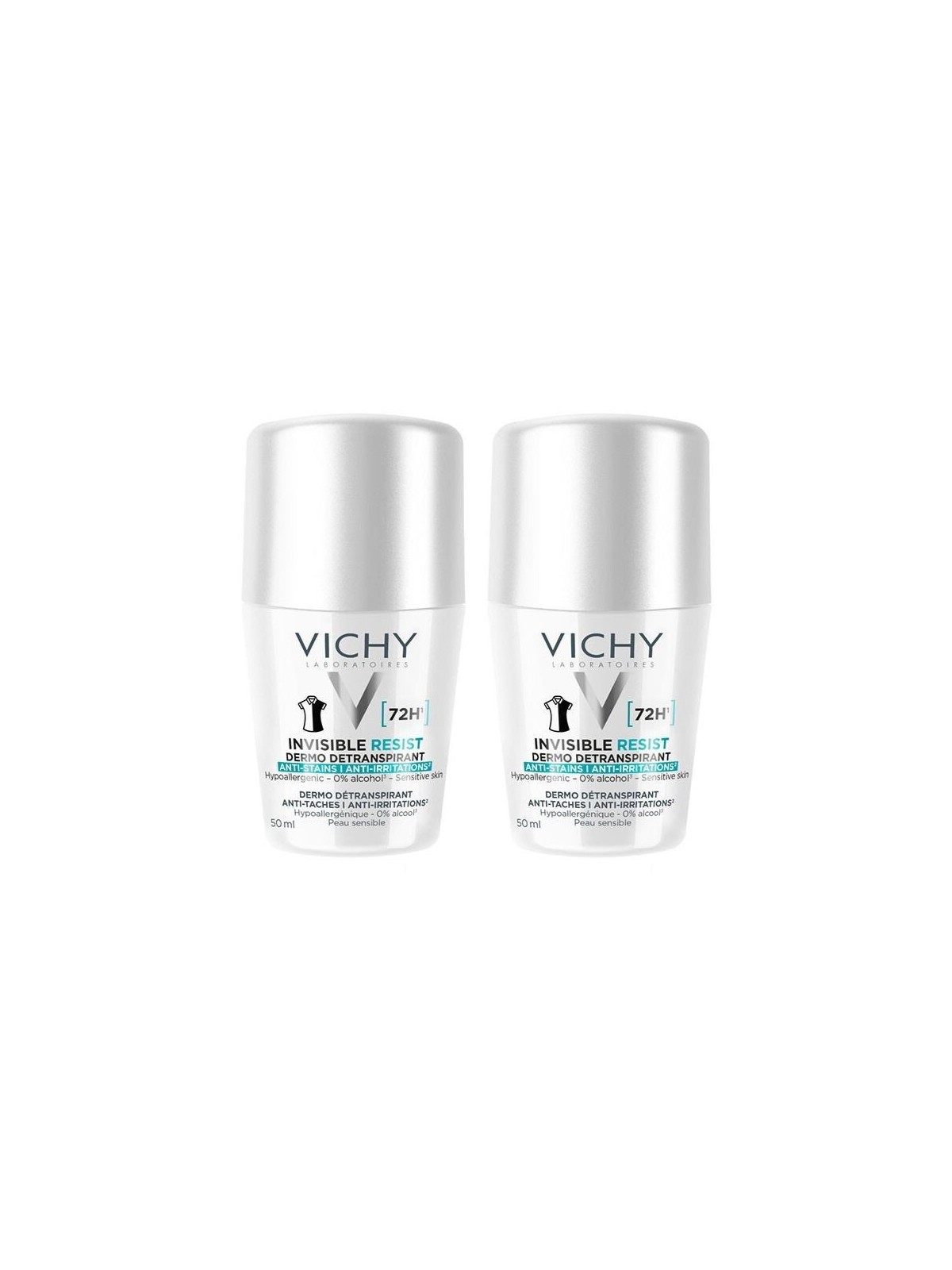 Vichy Set di deodoranti a sfera Invisible Resist 72H Antitraspirante 2 x 50ml donna