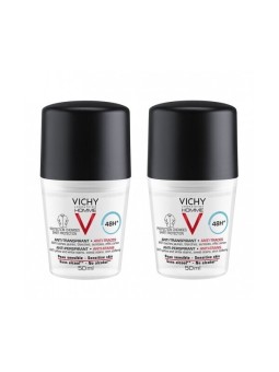 Vichy Un set di palline antitraspiranti per uomo con effetto 48 ore Homme 48h Antitraspirante 2 x 50ml uomo