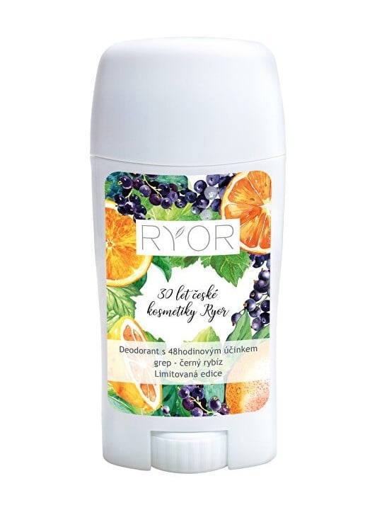 RYOR Deodorante effetto 48 ore al profumo di pompelmo e ribes nero 50ml donna