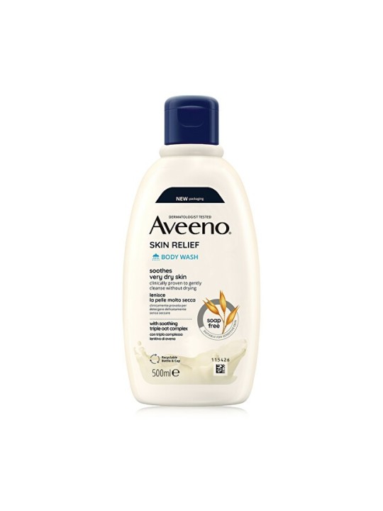Aveeno Skin Relief Body Wash Gel doccia idratante senza profumo 500ml donna
