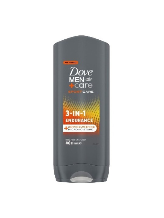 Dove Docciaschiuma 3 in 1 Men+Care Sport Care Endurance - Volume: 400ml uomo