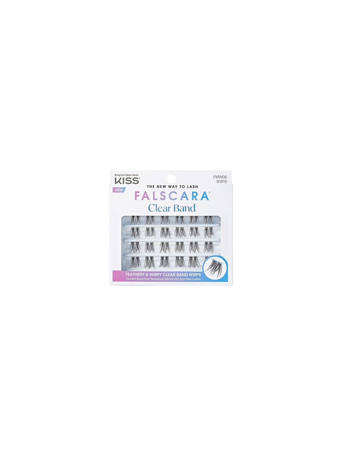 KISS Ciglia finte Falscara Multipack - Fascia trasparente donna