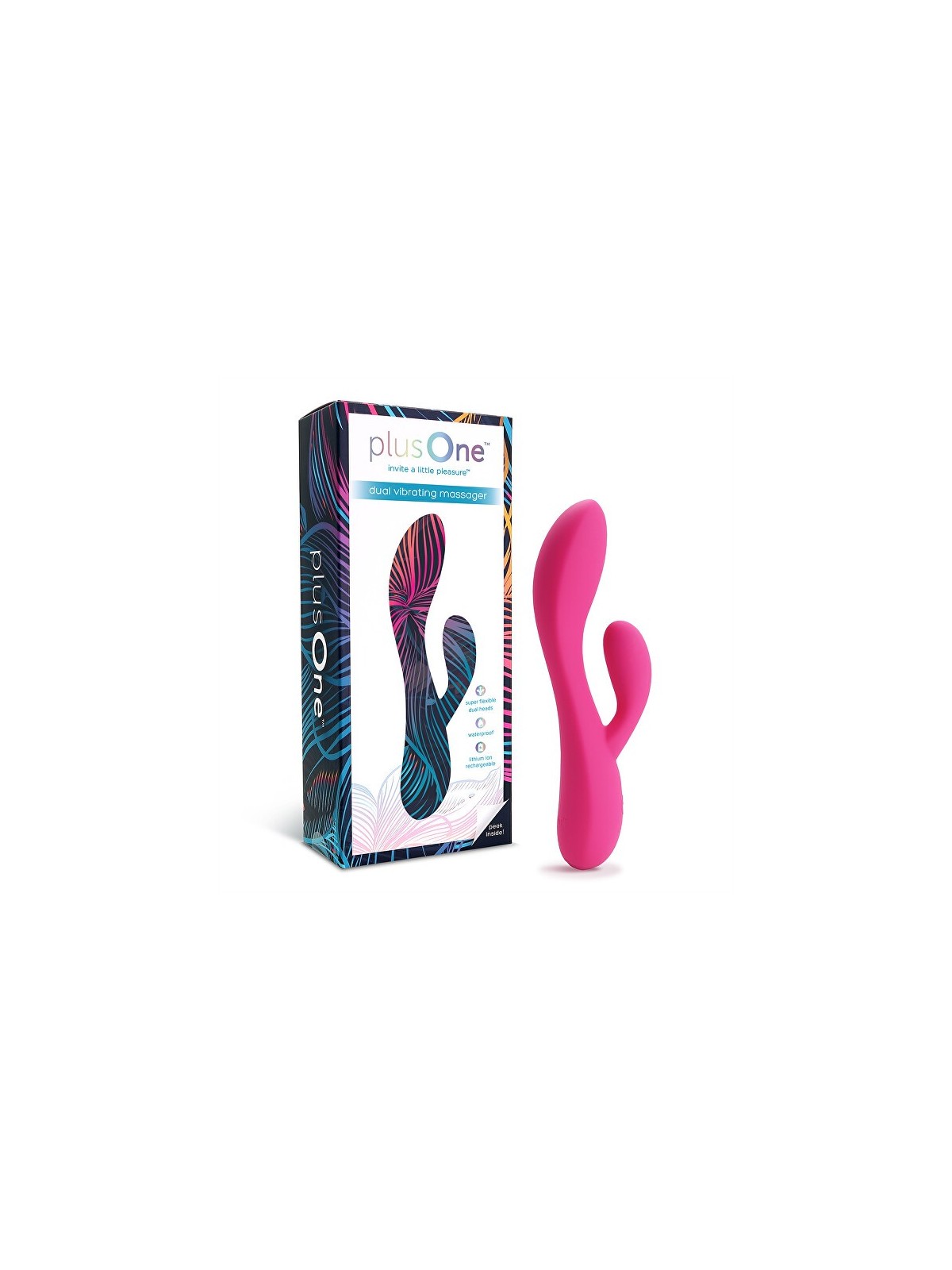 PlusOne Stimolatore vibrante doppio rosa donna