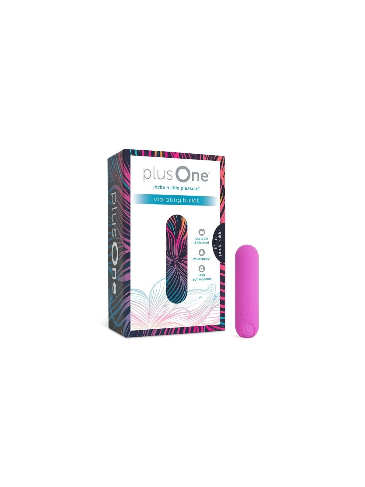 PlusOne Mini vibratore rosa scuro donna