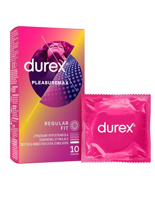 Durex Preservativi Pleasuremax Regular Fit - Variante: 10 pezzi unisex