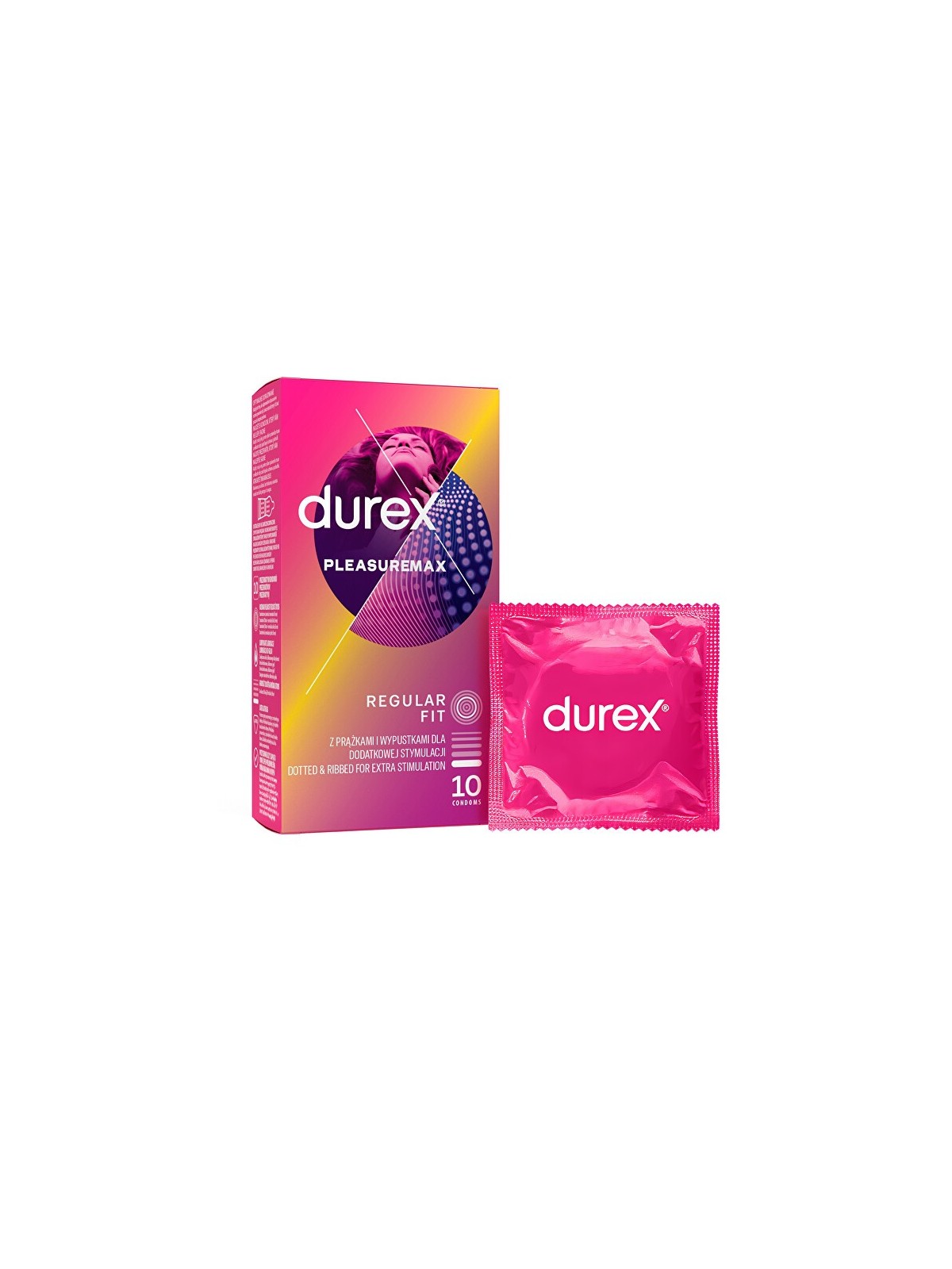 Durex Preservativi Pleasuremax Regular Fit - Variante: 10 pezzi unisex