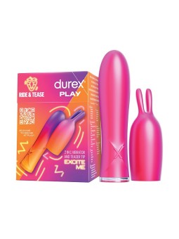 Durex Vibratore 2 in 1 con punta di stimolazione Play unisex