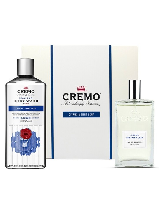 Cremo Set regalo per la cura del corpo agli agrumi e alle foglie di menta uomo
