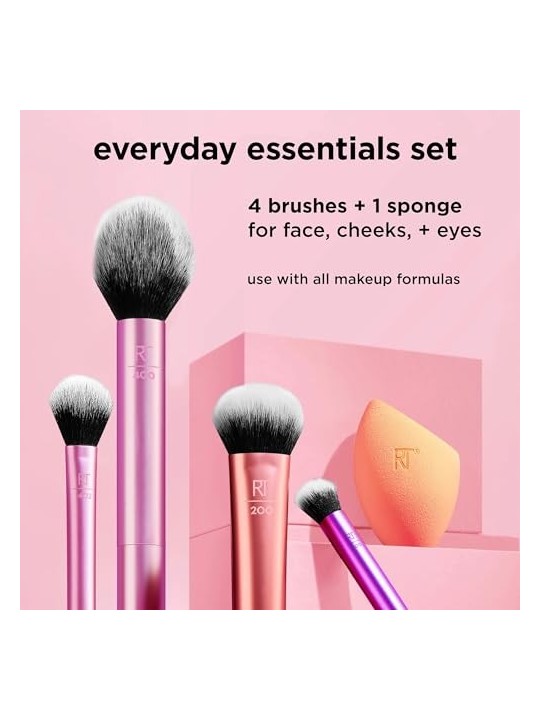 Set di pennelli cosmetici Real Techniques Everyday Essentials