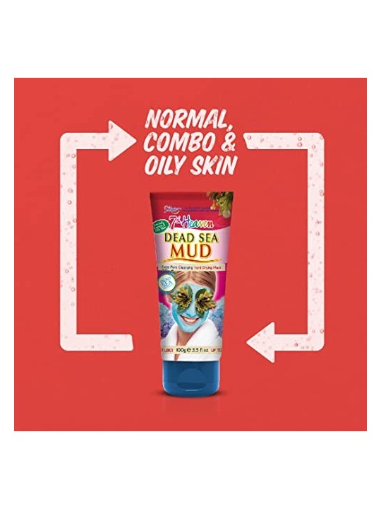 Maschera del Mar Morto 7th Heaven MUD 100 gr Unisex