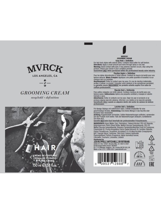 Paul Mitchell Crema modellante per capelli MVRCK Hair Grooming Cream 150ml uomo Paul Mitchell www.essenzetotalstyle.com 