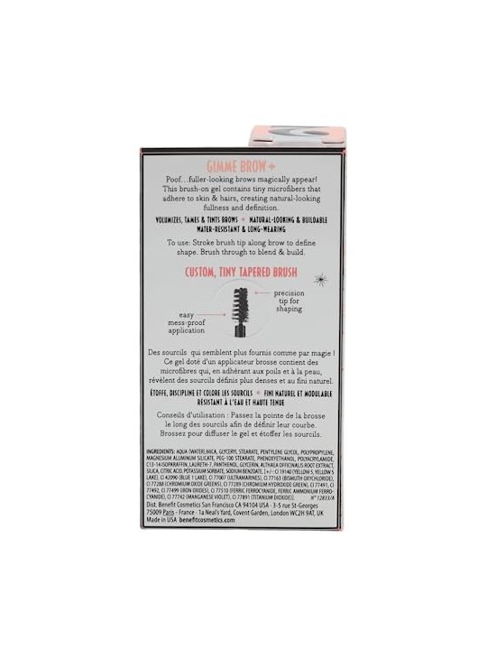 Benefit Gimme Brow Brow-Volumizing Fiber Gel donna 3g 01 Light Numero 2 Warm Golden Blonde
