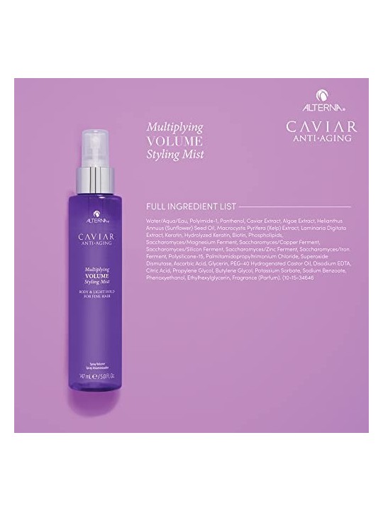 ALTERNA Caviar AntiAging Multiplying Volume Styling Mist spray modellante che dona volume ai capelli 147ml Alterna www.essenzeto