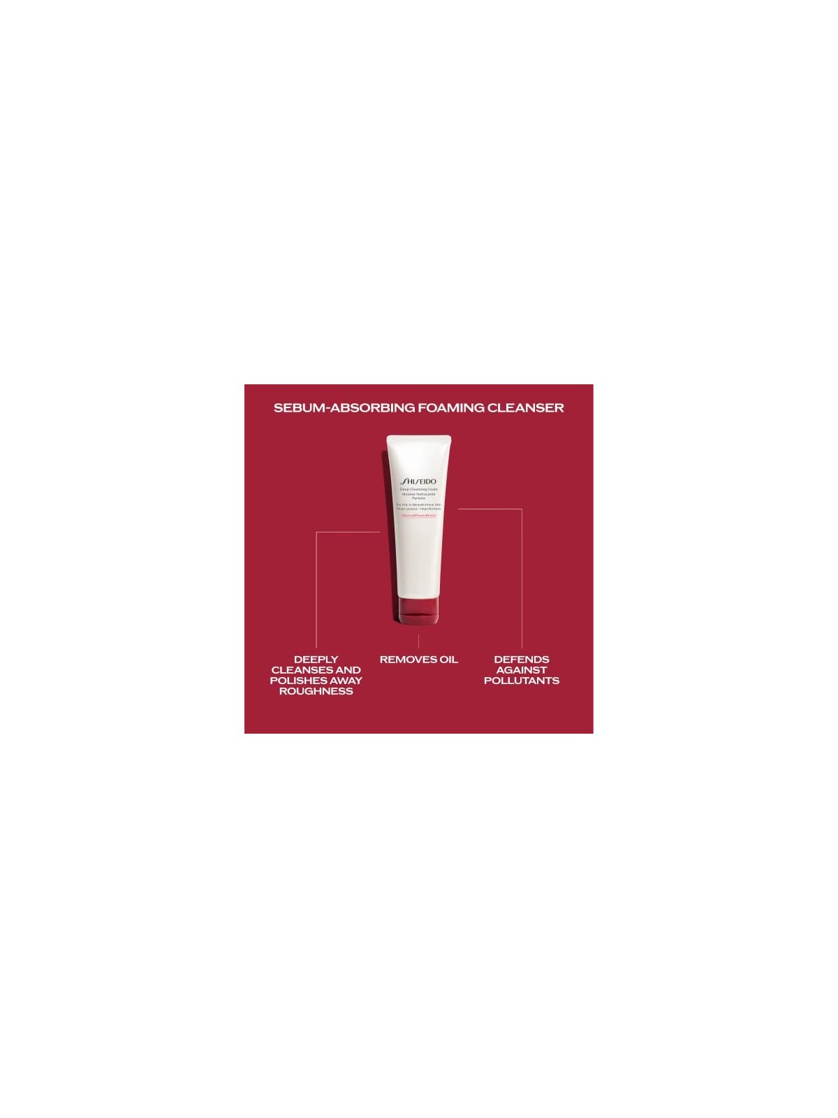 Shiseido Deep Cleansing Foam donna 125ml For Oily To Blemish-Prone Skin