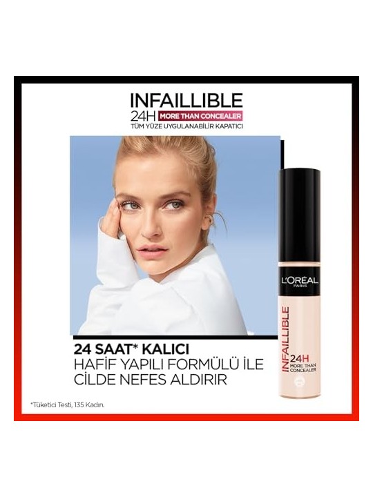 LOrï¿½ï¿½al Paris Infailliable More Than Concealer Correttore Completo 11 ml 323 Fawn donna