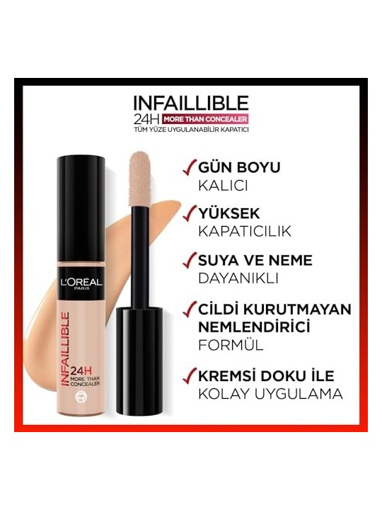 LOrï¿½ï¿½al Paris Infailliable More Than Concealer Correttore Completo 11 ml 323 Fawn donna