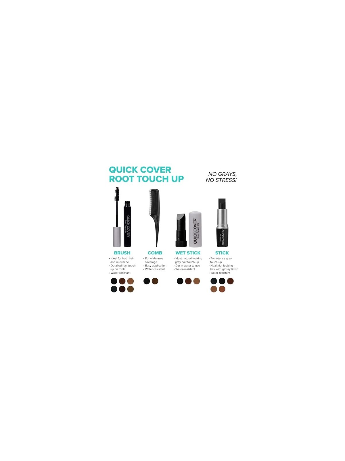 Kiss My Face Ritocco radice copertura rapida 7 g donna Black
