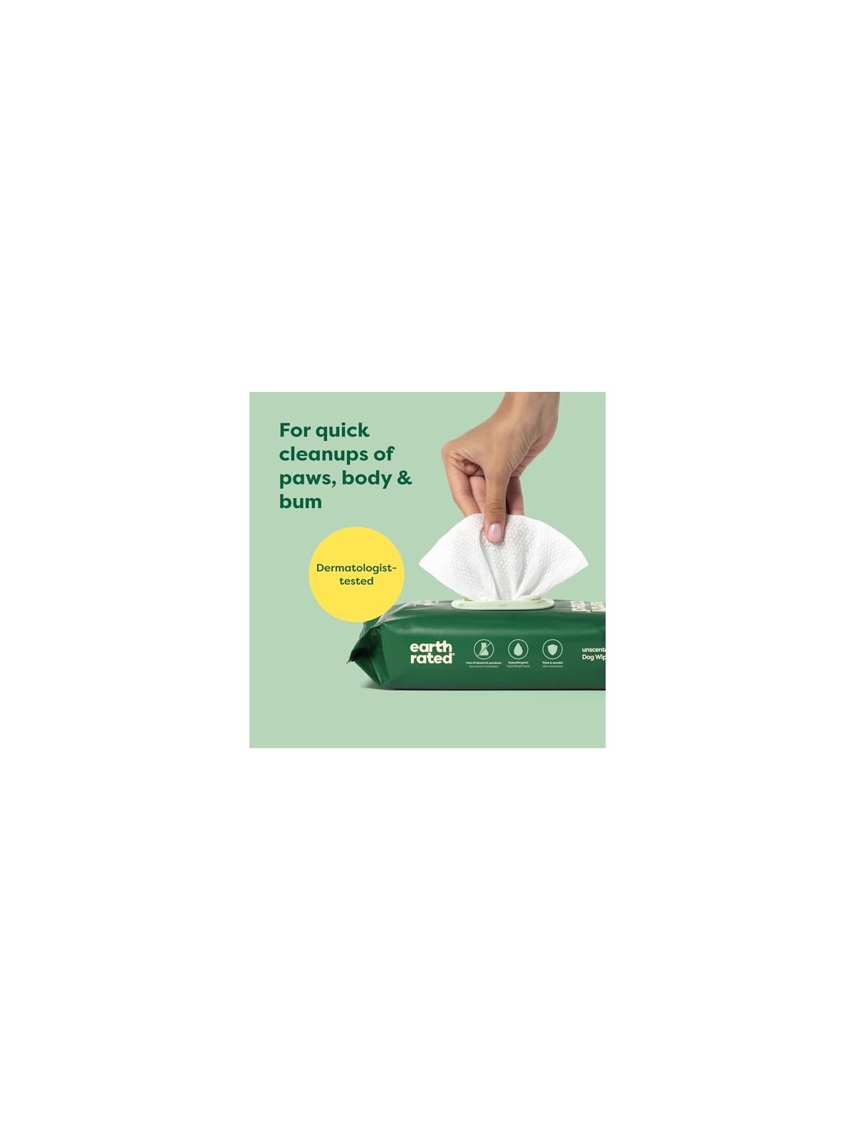 Earth Rated PET WIPES bio senza profumo 100 unitï¿½ï¿½