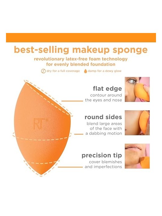 Spugna per il trucco Real Techniques 2 pz