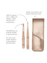 Rose Gold Tweezers Set with Case Unisex