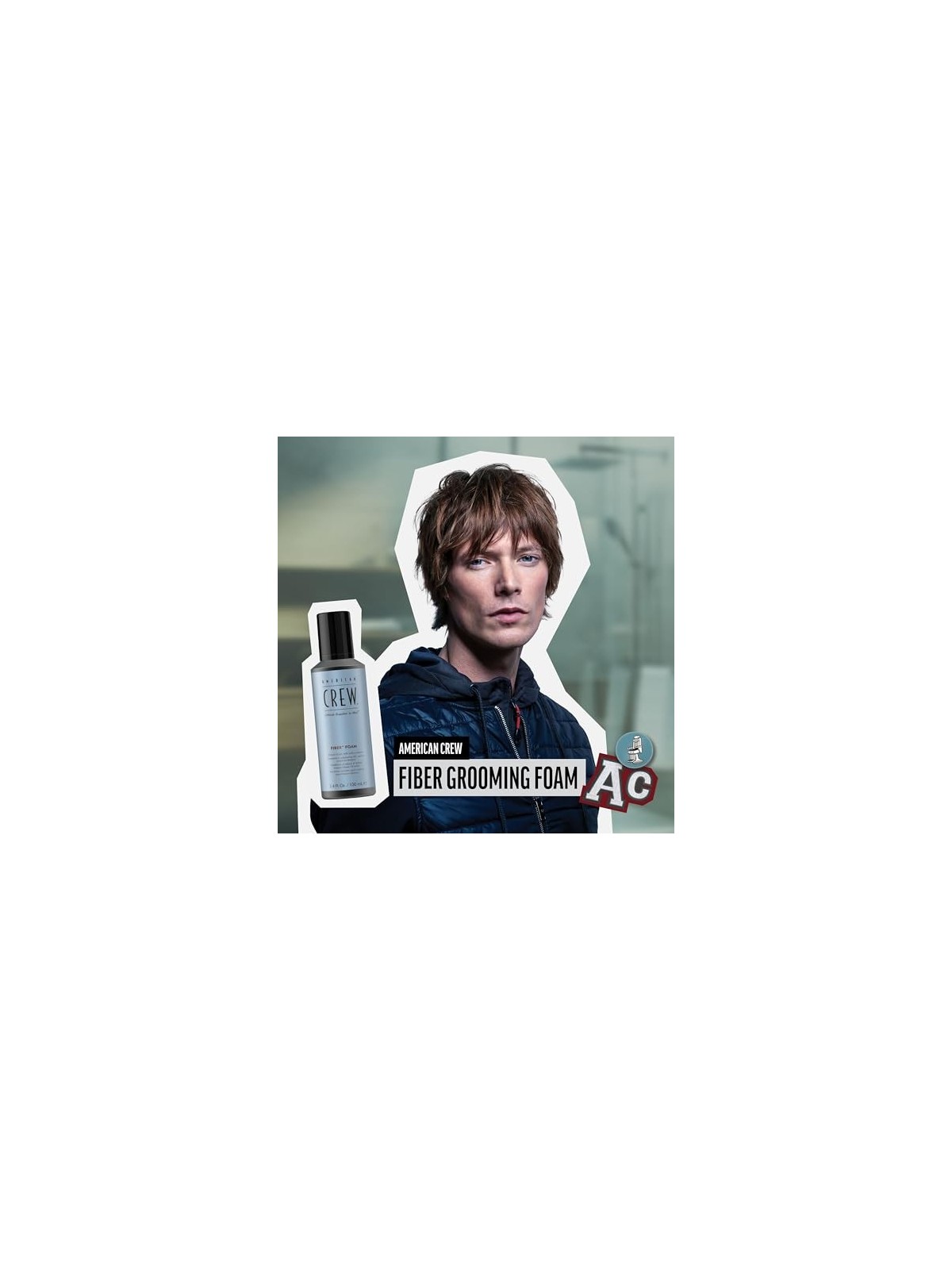 Schiuma modellante American Crew Fiber uomo 200ml