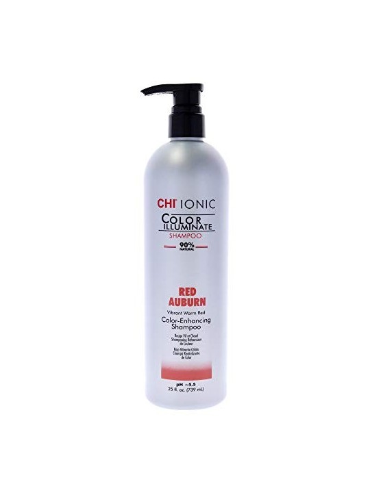 Chi Ionic Color Illuminate Shampoo Senza Parabeni per Capelli Naturali e Colorati Rosso Auburn 739ml donna