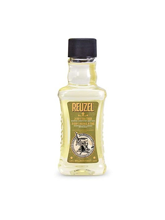 Reuzel Shampoobalsamobagnoschiuma Tea Tree 3 in 1 Shampoo da uomo 3in1 uomo 100ml