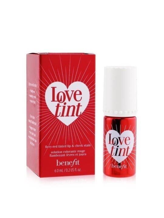 Benefit Lovetint Fiery-Red Tinted Lip & Cheek Stain donna 6ml
