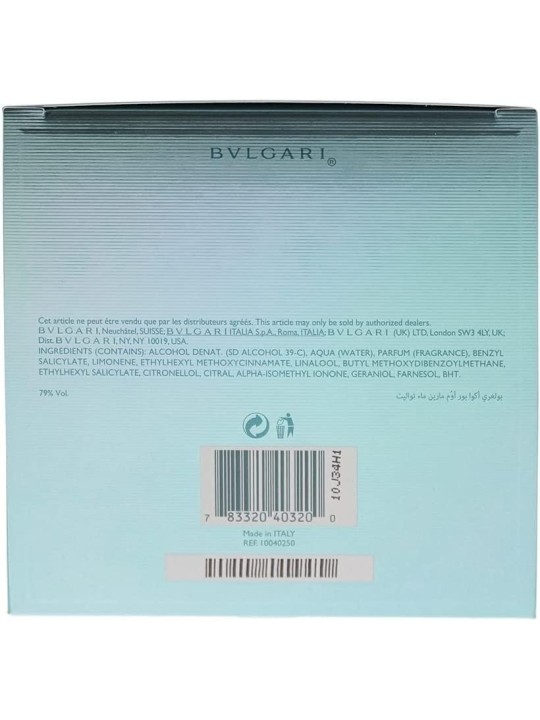 Bvlgari Aqua pour Homme Marine eau de toilette uomo 100ml
