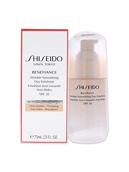 Emulsione giorno Shiseido Benefiance Wrinkle Smoothing SPF20 donna 75ml