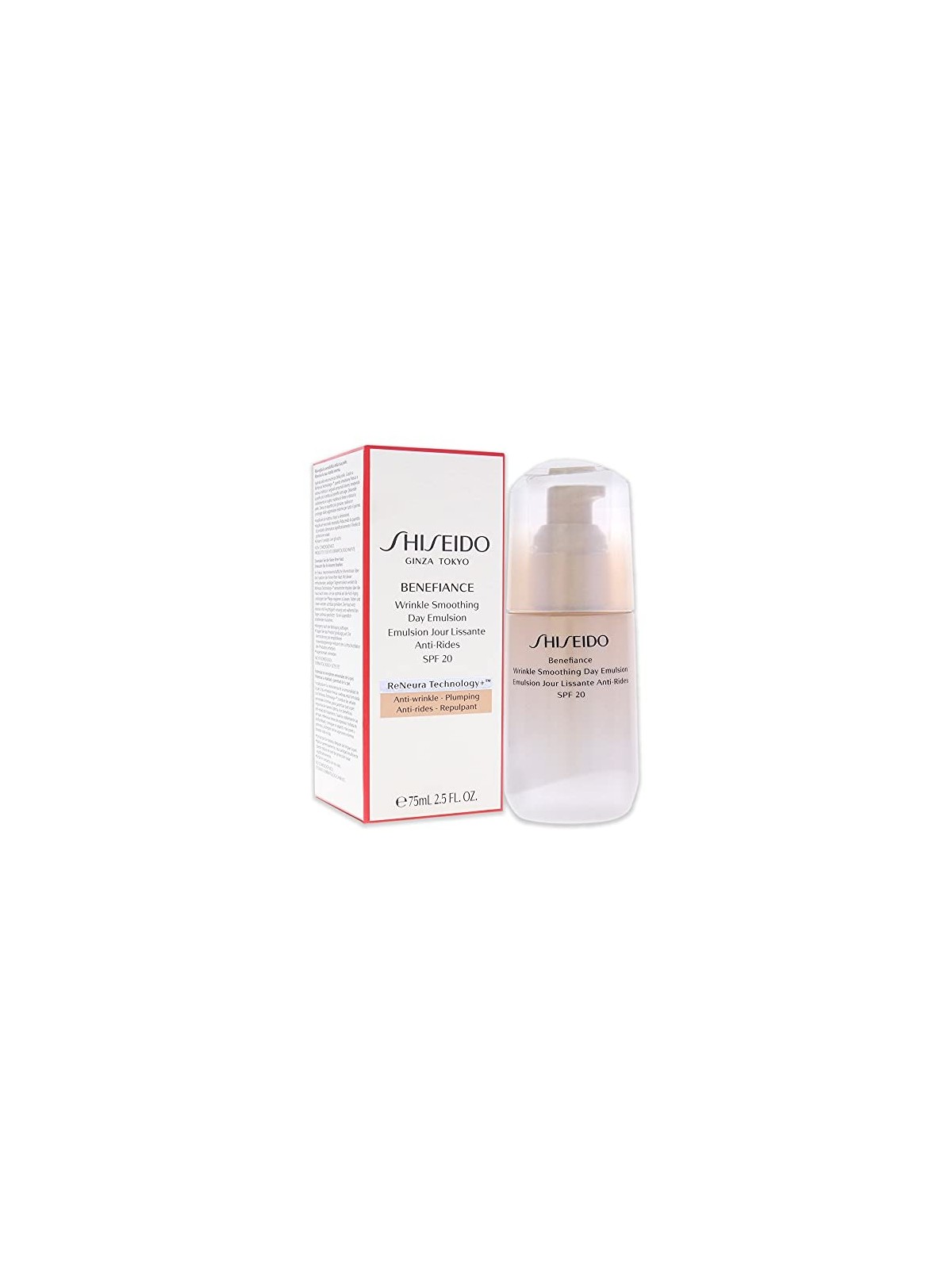 Emulsione giorno Shiseido Benefiance Wrinkle Smoothing SPF20 donna 75ml