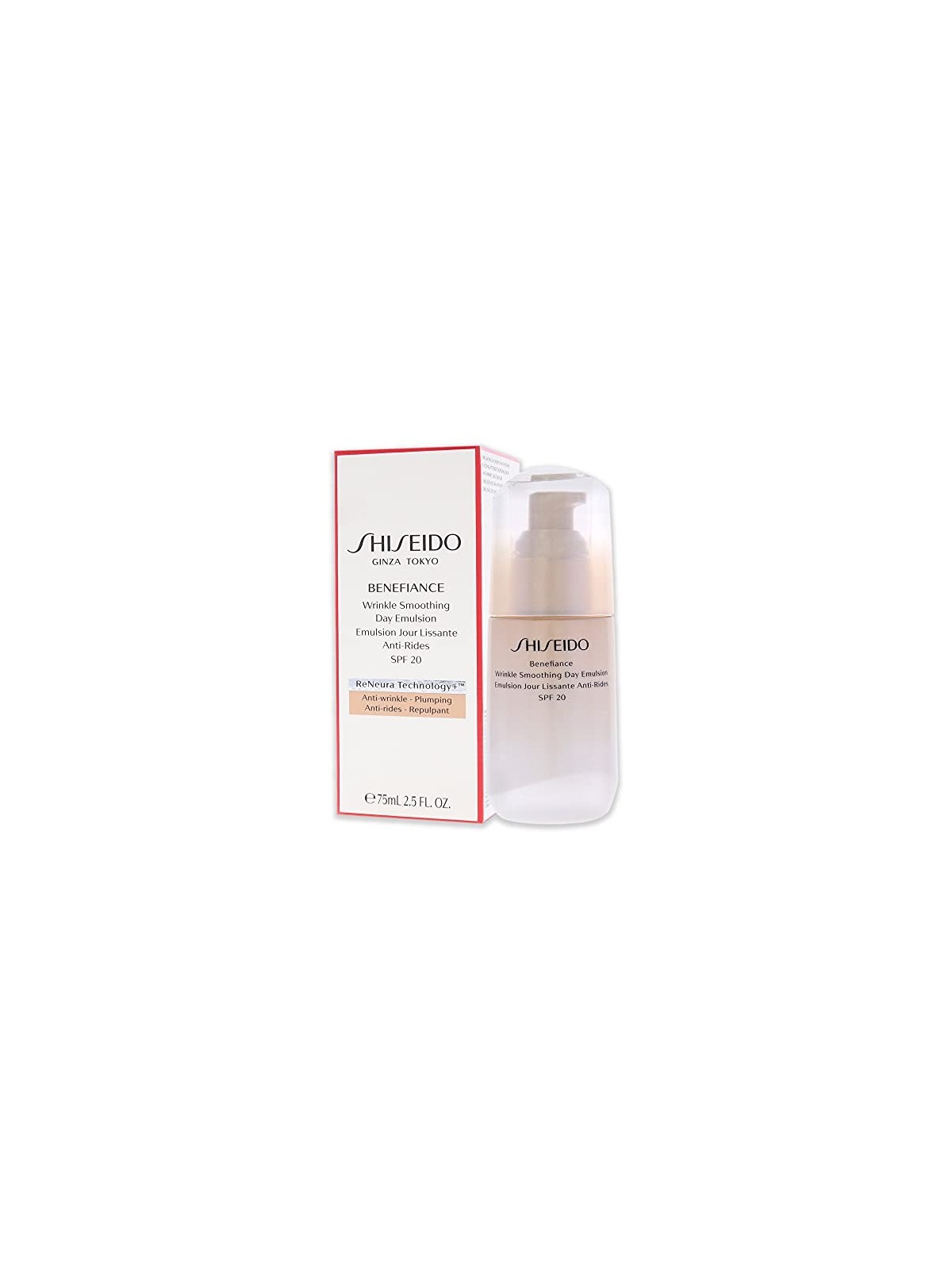 Emulsione giorno Shiseido Benefiance Wrinkle Smoothing SPF20 donna 75ml