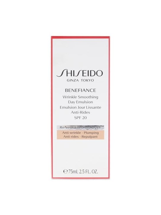 Emulsione giorno Shiseido Benefiance Wrinkle Smoothing SPF20 donna 75ml