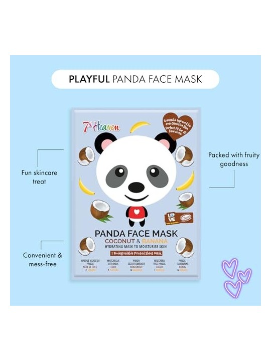 7th Heaven Maschera ANIMAL PANDA 1 unit Unisex