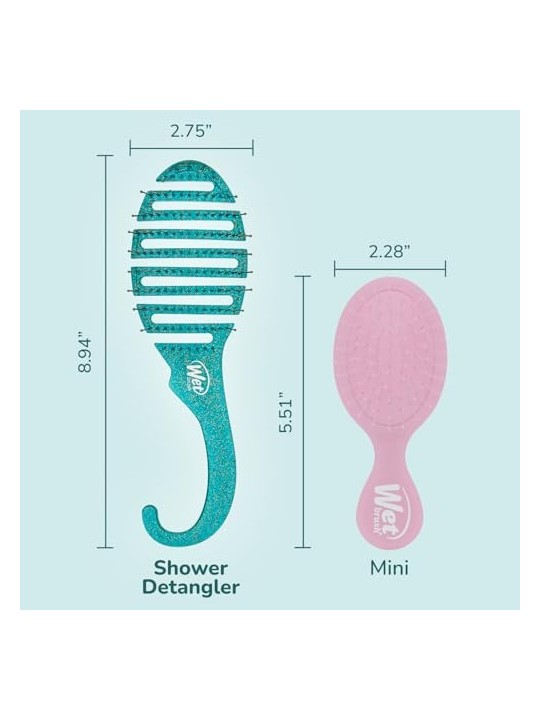 Wet Brush Doccia Districante Teal Glitter donna
