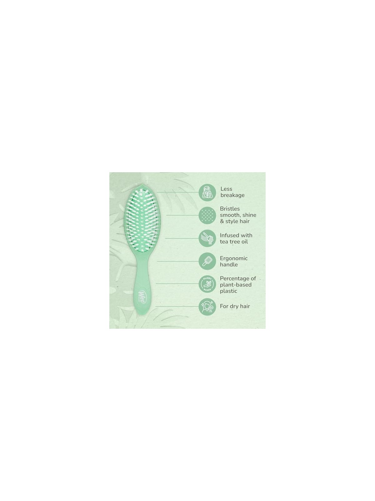 Spazzola Wet Brush Go Green al Tea Tree