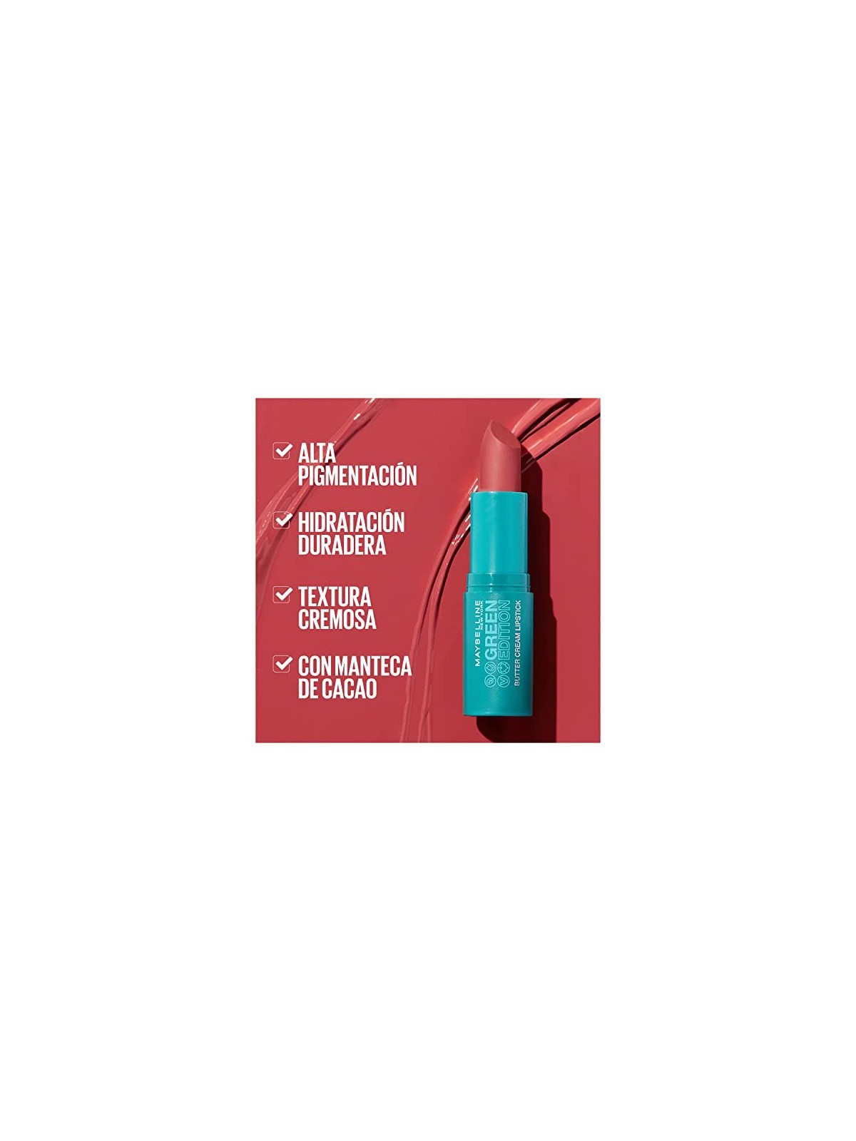 Maybelline EDIZIONE VERDE rossetto in crema burrosa 004acero 10 gr donna