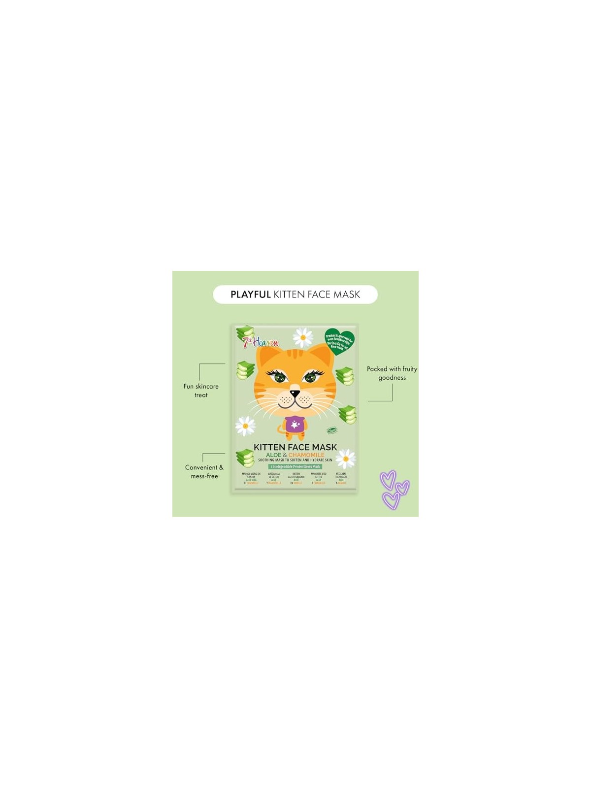 Maschera Viso Unisex ANIMAL KITTEN