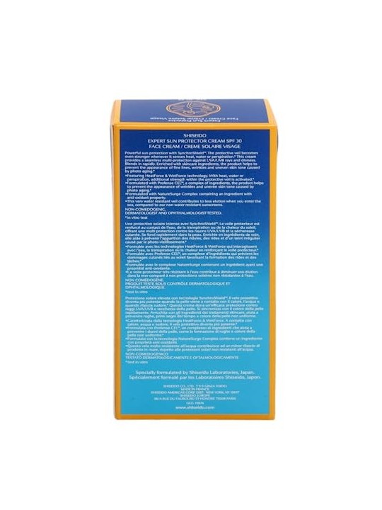 Shiseido Expert Sun Protector Face Cream SPF30 unisex 50ml Water-Resistant